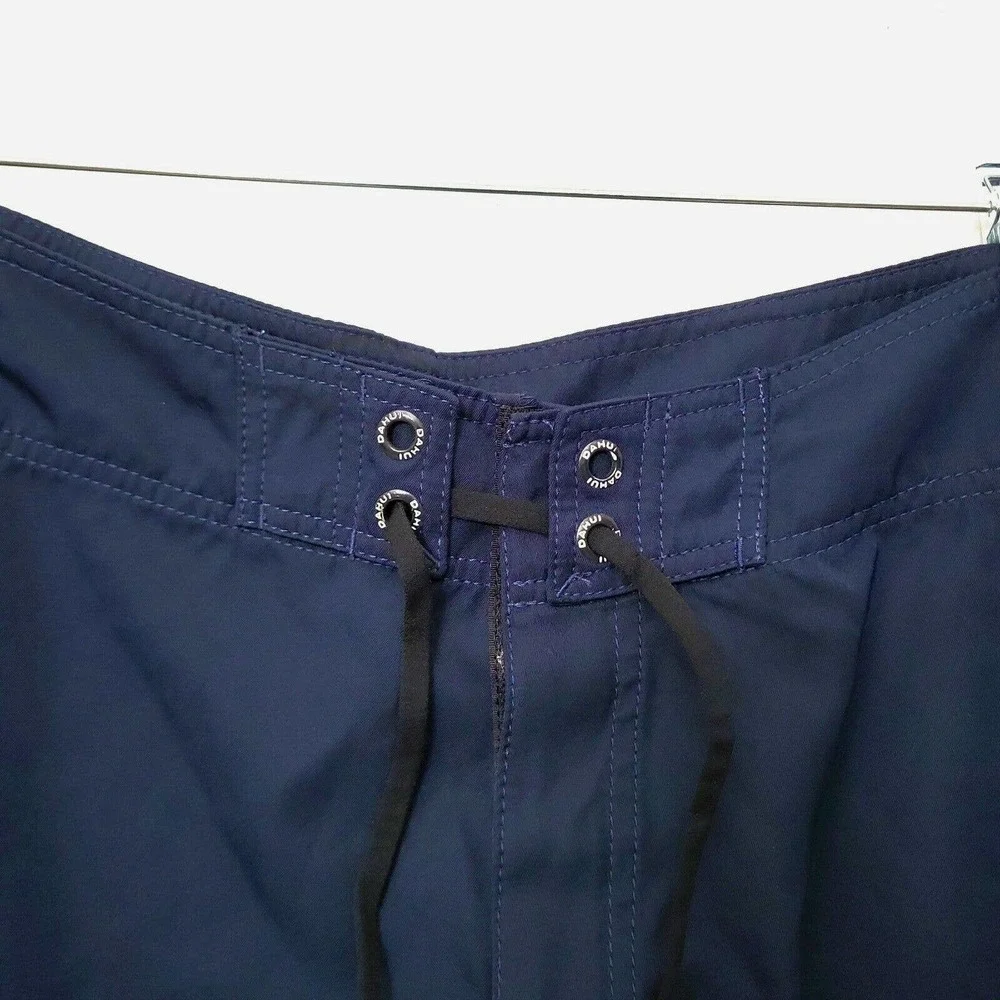 Da Hui Board Shorts Mens Size 36 Navy Blue‎ Swim Swimming Pocket 10.5
